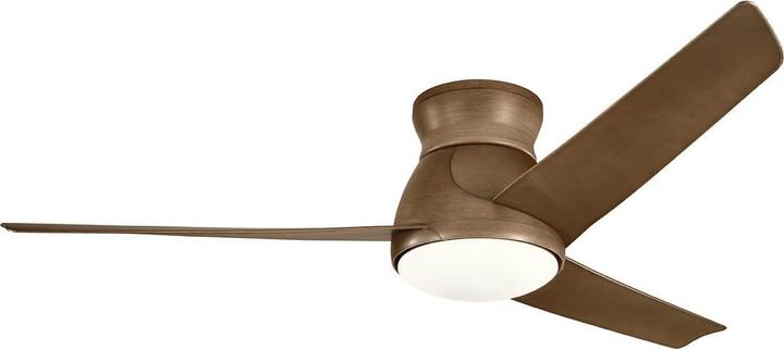 Elstead Lighting Eris leiser Deckenventilator mit LED Licht Ø152cm IP44 Aussenbereich + Fernbedienung Walnuss