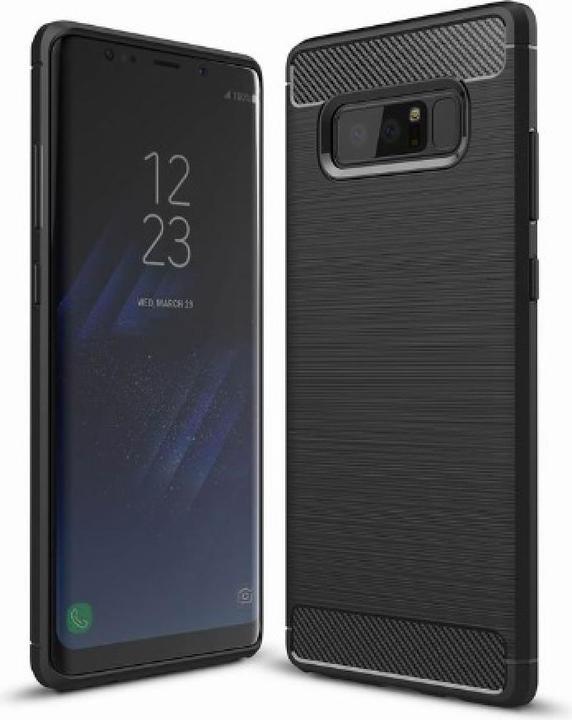 Actual product image Screenguard Samsung Galaxy Note8 Cover Carbon Brushed Soft TPU (Samsung Galaxy Note 8)