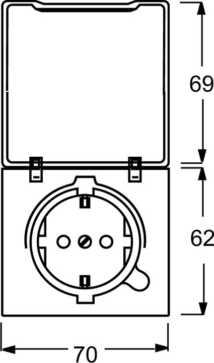 Actual product image Busch-Jaeger Schuko socket insert