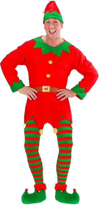 Productafbeelding Widmann Kerst groen/rood gestreepte panty 70 DEN maat XL (70 DE)