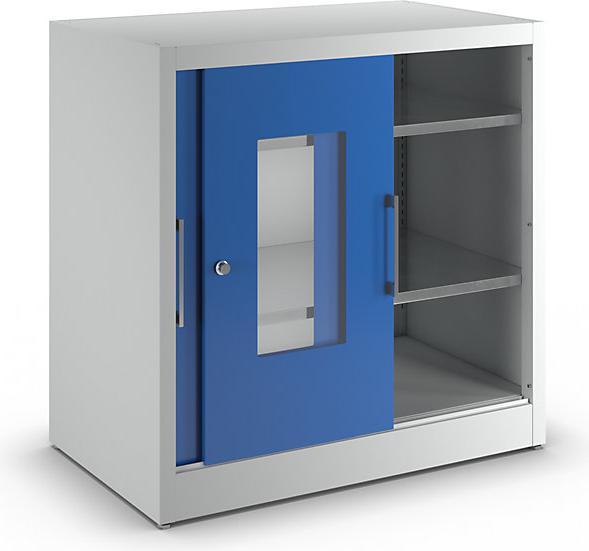 Image du produit Mauser Armoire vitrée à portes coulissantes, avec 2 x 4 tablettes, h x l 1950 x 1500 (100 cm, 100 cm)