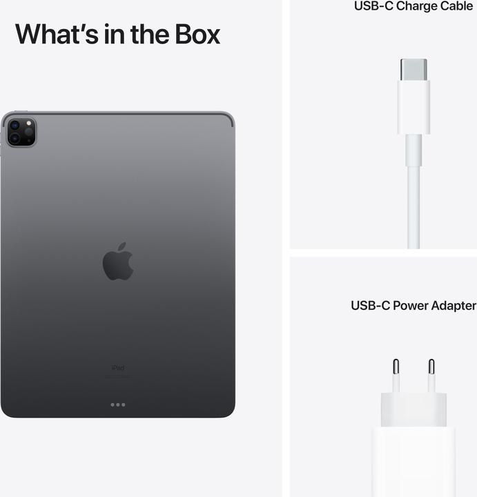 Produktbild Apple iPad Pro 2021 (5. Gen) (nur WLAN, 12.90", 256 GB, Space Grey)