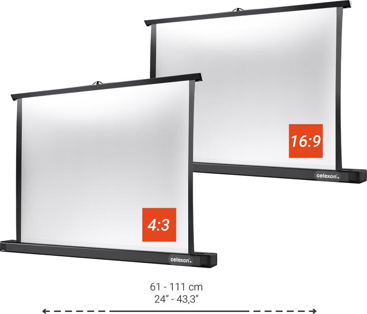 Image du produit Celexon Professional table top Mini - Écran de projection - Ordinateur de bureau - 127 cm (50") (50", 4:3)