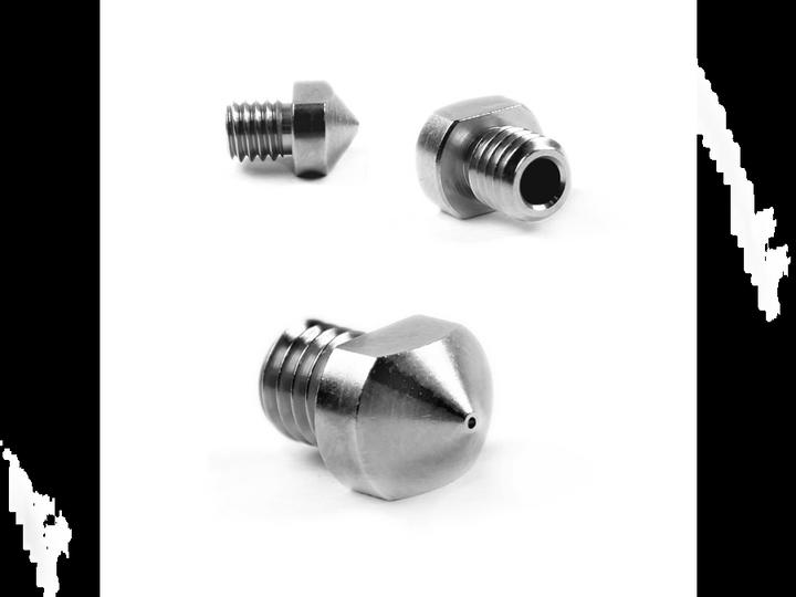 Actual product image MicroSwiss Mk6 Lulzbot Nozzle 0.4mm (Blast pipe)