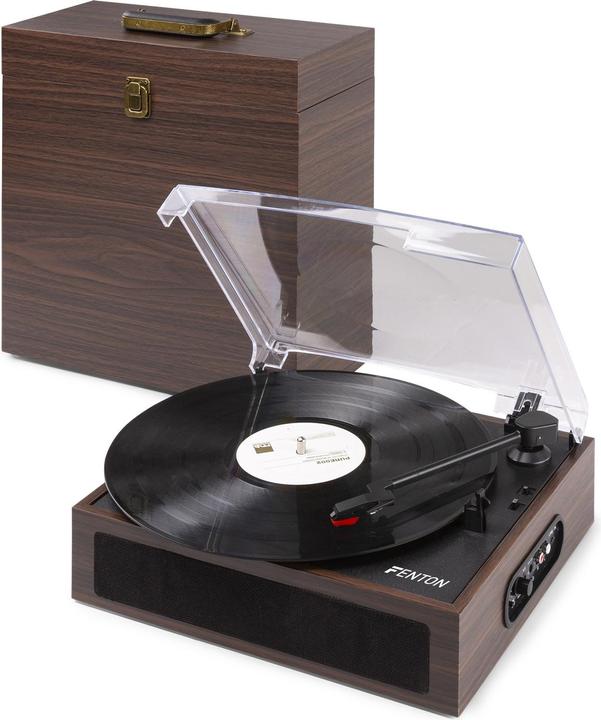 Actual product image Fenton Record Player with Bluetooth RP170D Brown (Manual)