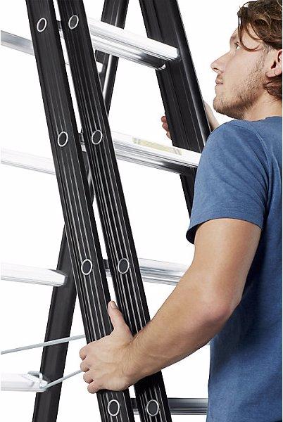 Immagine prodotto Altrex Scala multiuso NEVADA, 3 elementi, nero, 3 x 12 pioli. (Scaletta multiuso, 216 cm)
