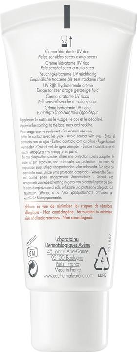 Actual product image Avène Hydrance UV Rich Moisturising Cream (40 ml, 24h cream, SPF 30)