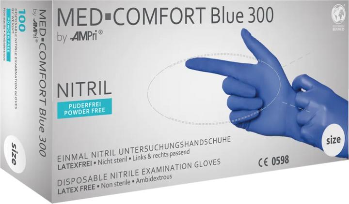 Produktbild Ampri Nitril Einweghandschuhe Med-Comfort blue 300 (S)
