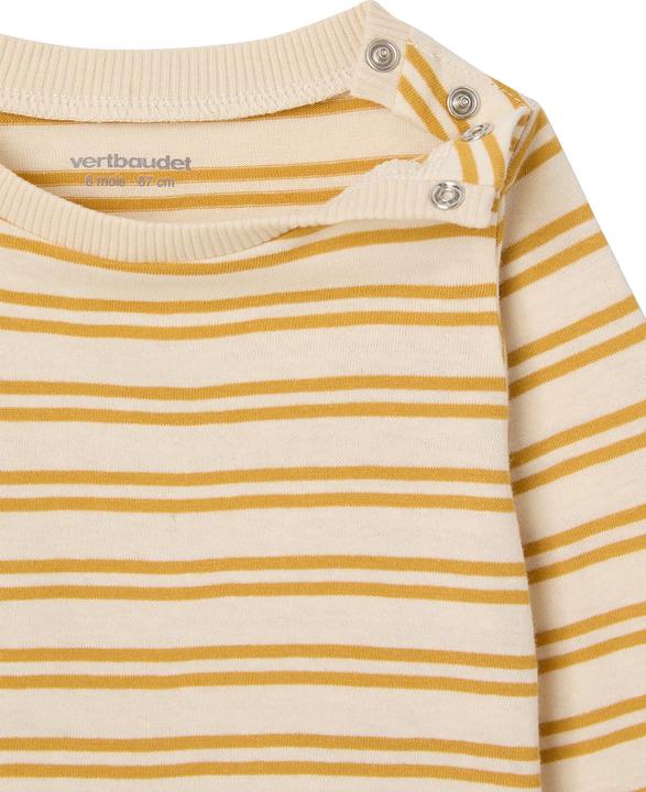 Vertbaudet Baby-Set: Streifenshirt & Latzjeans