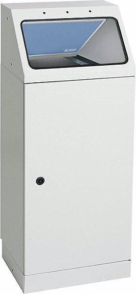 Collecteur de tri auto-extinguible, capacité 45 l, trappe bleu pigeon. (45 l)