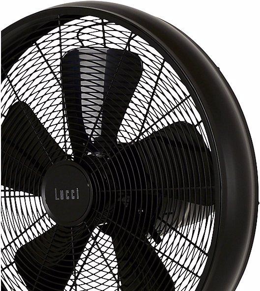 Actual product image EMZ Designer pedestal fan, HxWxD 1500 x 460 x 410 mm, black. (59 dB)