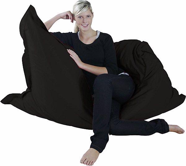 Actual product image Kinzler XXL giant beanbag, WxD 1800 x 1400 mm, black.