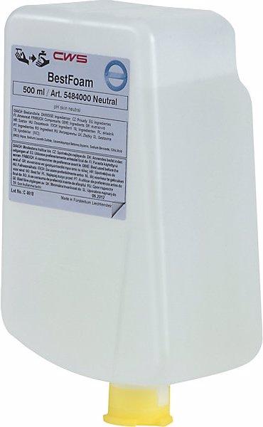 Image du produit CWS Savon mousse, lot de 12 bouteilles de 0,5 l, neutre, blanc crème. (500 ml)