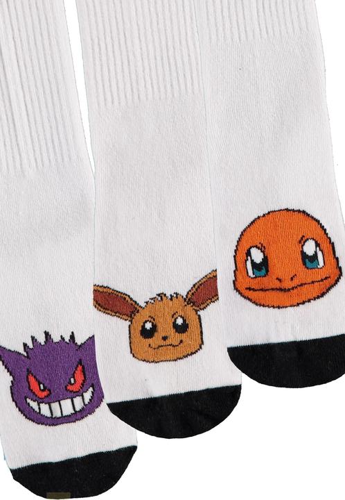 Immagine prodotto Difuzed Pokemon pack 3 paia di scarpe Heads Black & White 39-42 (confezione da 3, 39, 42)
