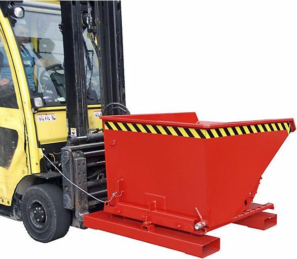 Image du produit Bauer Conteneur pour copeaux S3S, L x l x h 1455 x 1070 x 890 mm, rouge feu. (600 l)