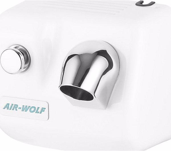 Immagine prodotto Air wolf Asciugacapelli da parete, con pulsante, bianco.