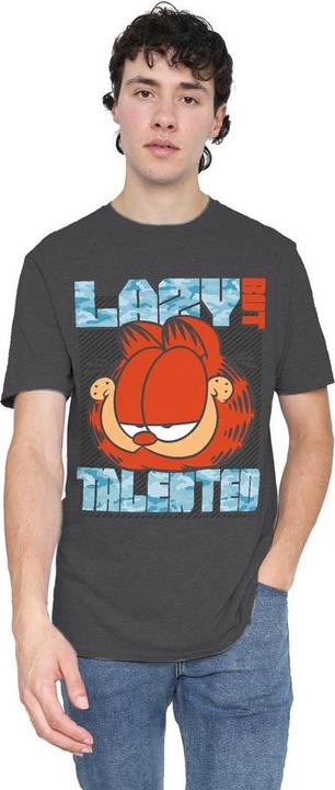Actual product image Garfield Unisex Adult Lazy But Talented T-Shirt (M)