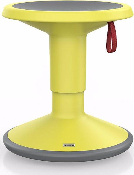 Actual product image Interstuhl UP multifunctional stool (Junior Edition), height adjustable 375 - 490 mm, lemon