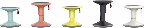 Actual product image Interstuhl UP multifunctional stool (Junior Edition), height adjustable 375 - 490 mm, lemon