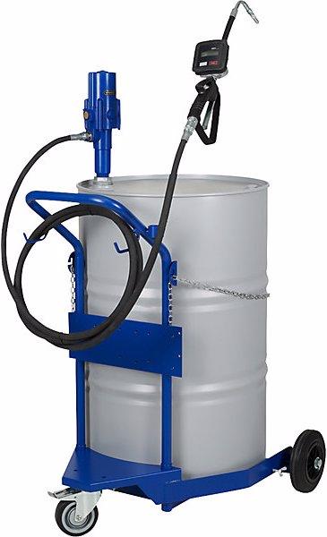 Pressol Oil drum truck, with pneumatic oil pump 3:1, for 200/220 l containers.