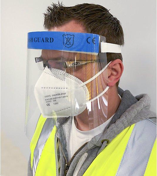 Image du produit Seco Visière de protection (lot de 10 ou 100 pces), visière en plexiglas avec