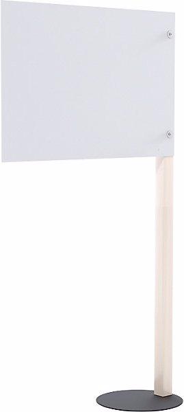 Actual product image Paperflow Protective partition with base, HxW 1760 x 980 mm, wall colour white.