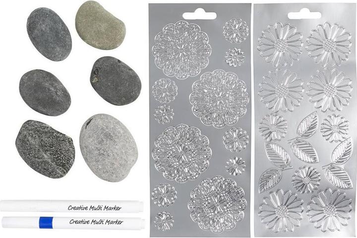 Produktbild Creativ Company Bastelset Steine bemalen Blau