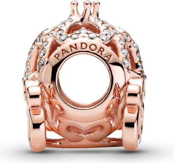 Image du produit Pandora Disney Rose Cendrillon Pumpkin Coach Charm (plaqué or rose, Métal)