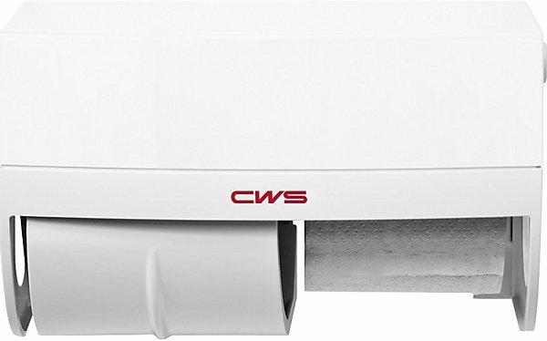 Actual product image CWS Toilet paper dispenser, PARADISE TOILET PAPER, for 2 household rolls, HxWxD 270