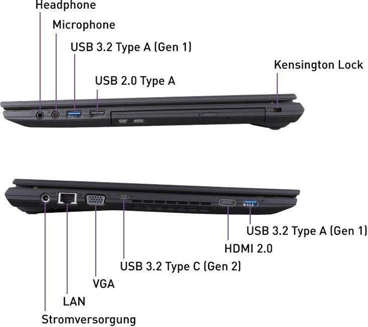 Immagine prodotto Wortmann TERRA Dispositivo mobile 1516U i3-1215U W11P (15.60", Intel Core i3-1215U, 8 GB, 500 GB, DE)