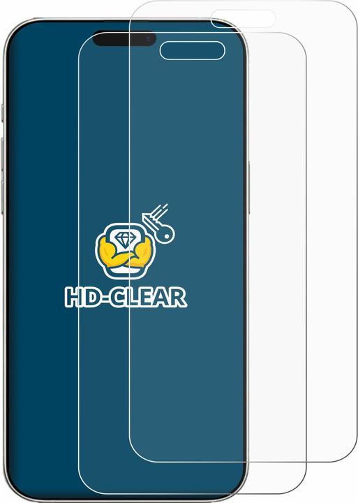 Productafbeelding BROTECT Schermbeschermer Clear (2 Stuk, Apple iPhone 16 Plus)