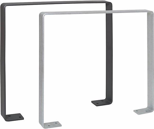Actual product image Moravia GILA parking rail, steel 70 x 10 mm, hot dip galvanised, iron glimmer.