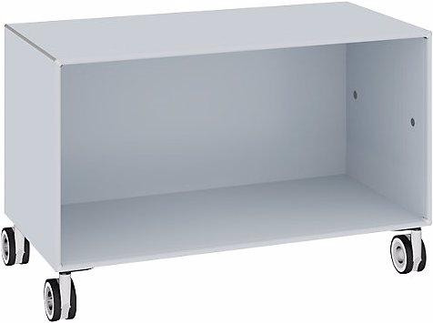 Immagine prodotto Mauser Box singolo, su rotelle, larghezza 770 mm, alluminio brillante.