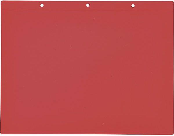 Actual product image Valdemar Krog Labelling pouches with suspension holes, landscape, A4, red, pack of 50. (A4)