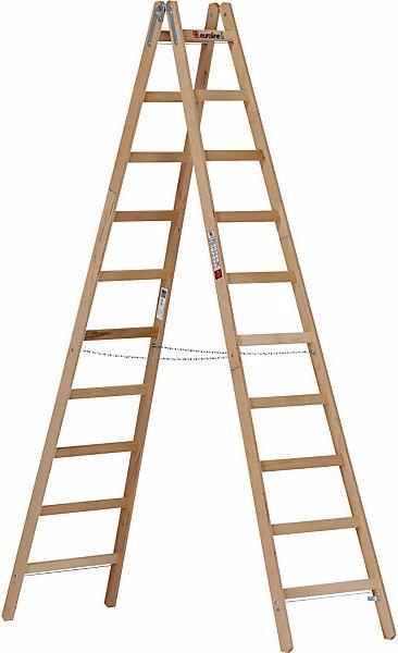 Produktbild Euroline Holz-Sprossen-Stehleiter (Stehleiter, 200 cm)