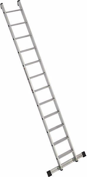 Image du produit Euroline Échelle à marches, largeur 380 mm, 12 marches avec traverse. (Échelle simple, 315 cm)
