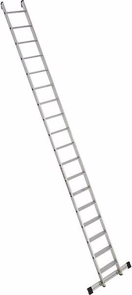 Actual product image Euroline Lean to step ladder, width 380 mm, 18 steps with beam. (Single ladder, 465 cm)
