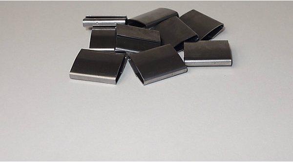 Image du produit Banholzer Chapes pour cerclage pneumatique, pour feuillard en acier, largeur 16 mm, lot de (0.02 m, 16 mm)