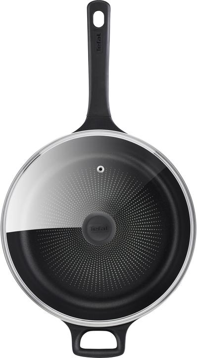 Produktbild Tefal Trattoria Pro Schmorpfanne mit Glasdeckel (28 cm, Bräter + Schmortopf, Aluminiumguss)