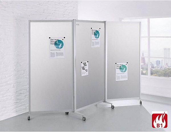 Immagine prodotto BST Systeme Parete divisoria pieghevole con rotelle, difficilmente infiammabile, telaio in