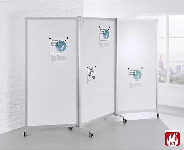 Image du produit BST Systeme Cloison mobile pliante, difficilement inflammable, cadre en aluminium, surface