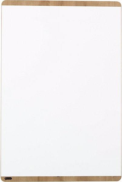 Actual product image Rocada NATURAL whiteboard, frame in wood finish, board white, WxH 1000 x 1500 mm.