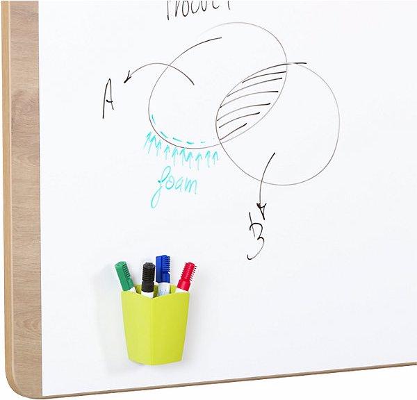 Actual product image Rocada NATURAL whiteboard, frame in wood finish, board white, WxH 1000 x 1500 mm.