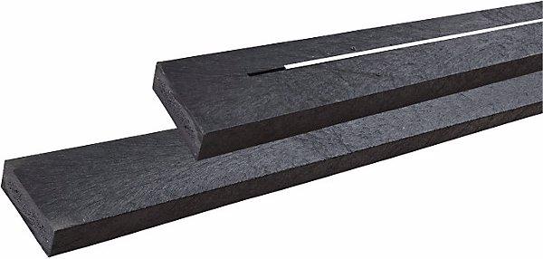 Immagine prodotto Plus Garten Set di tavolo e panche per 6 persone, plastica riciclata, nero, con schienale. (177 cm)