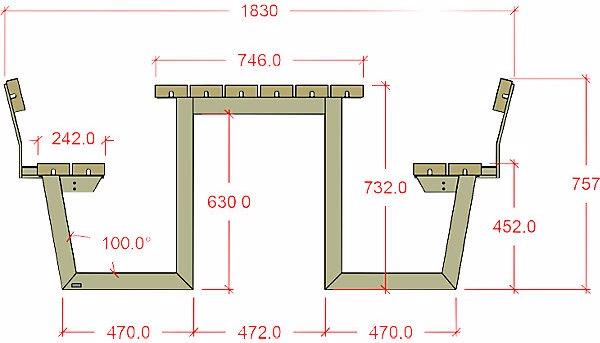Immagine prodotto Plus Garten Set di tavolo e panche per 6 persone, plastica riciclata, nero, con schienale. (177 cm)