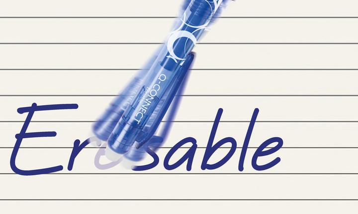 Produktbild Q-Connect Roller Erasable Ink (Schwarz, 10 x)