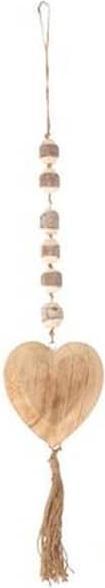 Actual product image HBX Dekohänger - Holzherz - ca. 74 cm