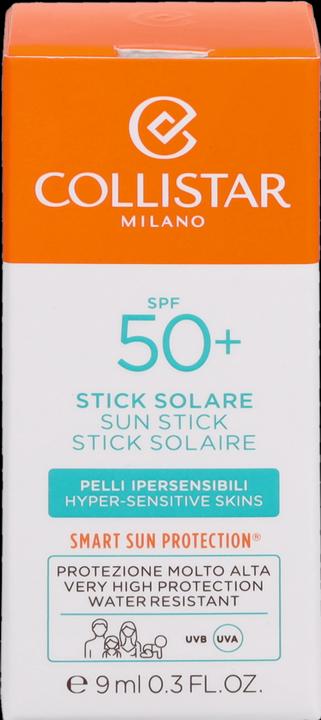 Image du produit Collistar Sun Sun Protection Factor 50 (Crème solaire visage, Stick solaire, SPF 50, 9 ml)