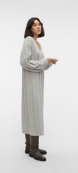 Produktbild Vero Moda VMVERITY LS V-NECK CALF DRESS GA BOO Strickkleid (XS)