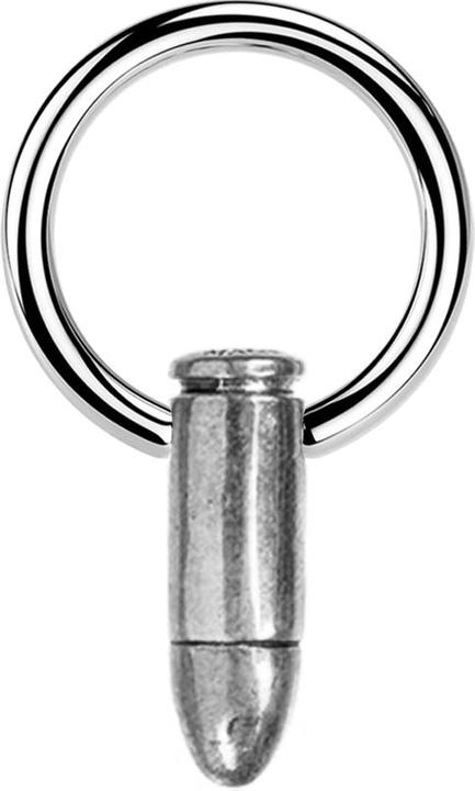 Produktbild Star Piercing Micro Closure Ring silber Patrone silber (Messing, Chirurgenstahl 316L)